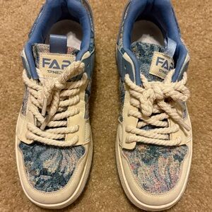 FAP (AWPOSRO) Blue and Cream Sneakers